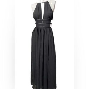Express Black Backless Maxi Dress